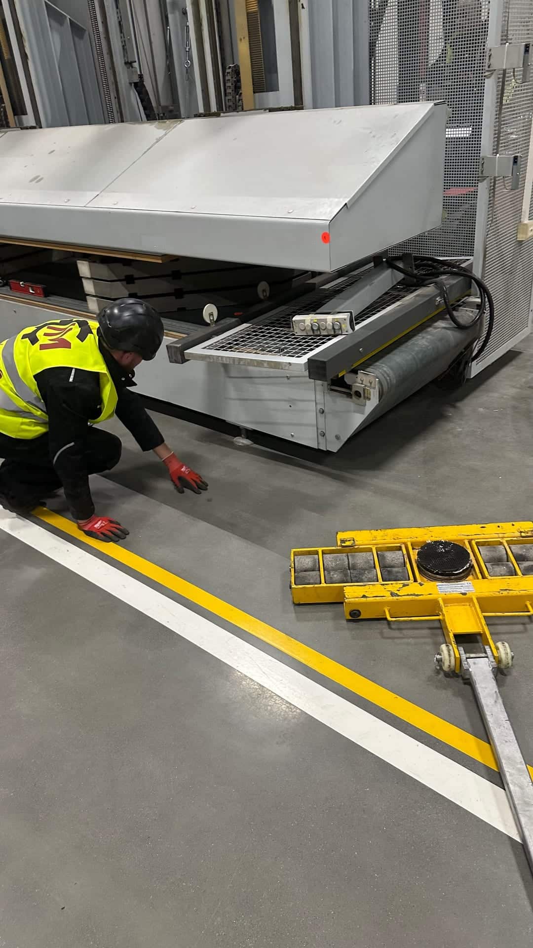Industrial Press Relocation in a Furniture Factory