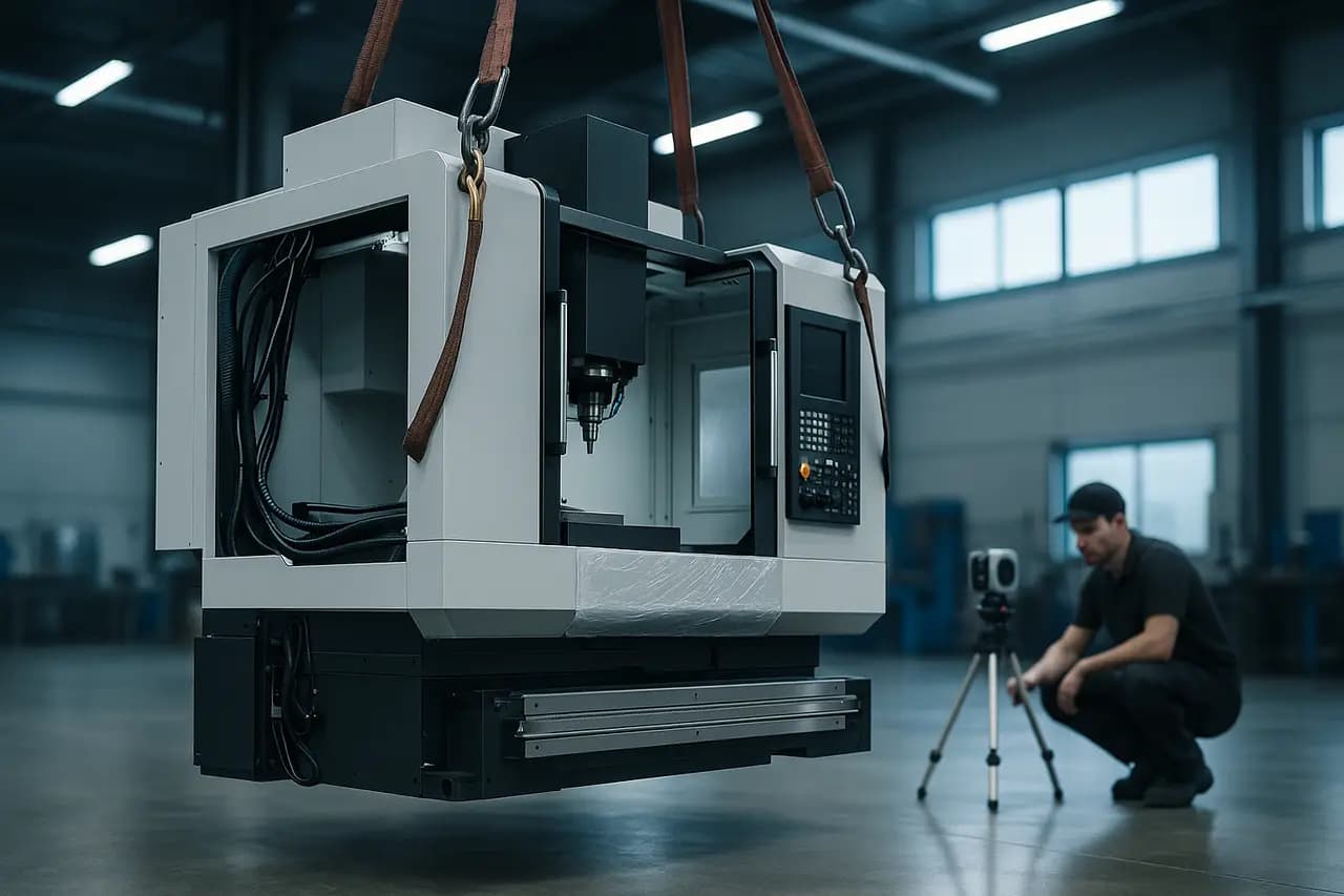 Relokacja maszyn CNC: transport, geometria i rekalibracja