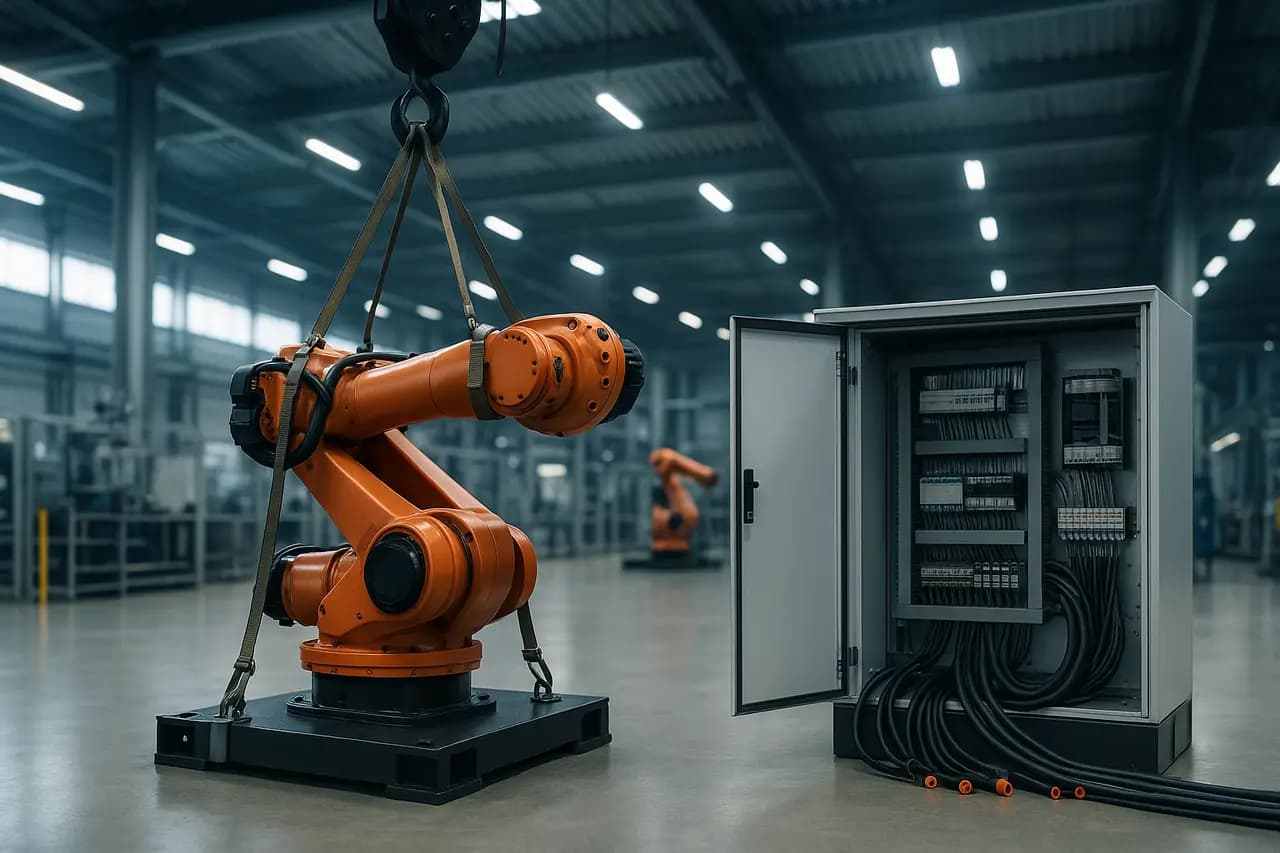 Relokacja robotów przemysłowych: demontaż i rekalibracja