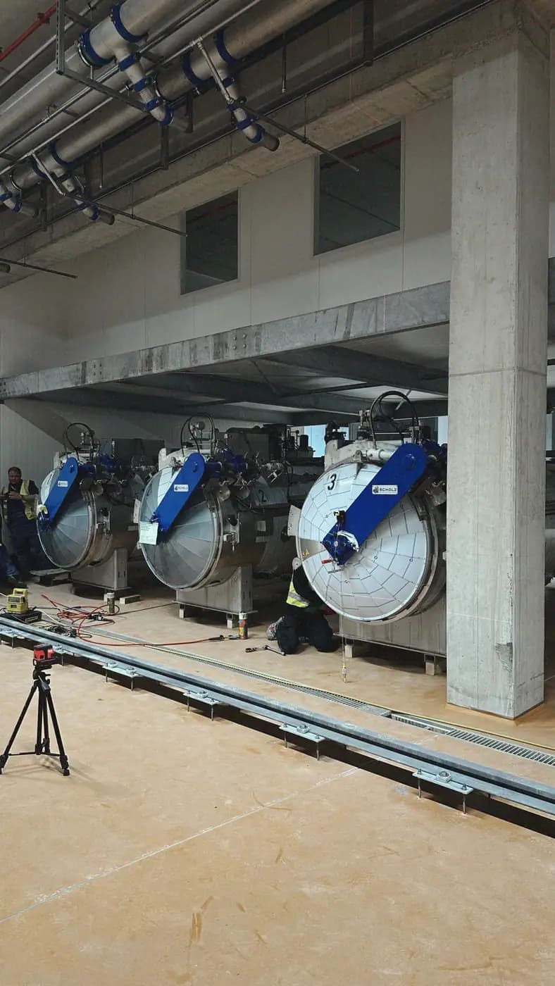 Lift-In & Installation of Five Sterilization Autoclaves — 10