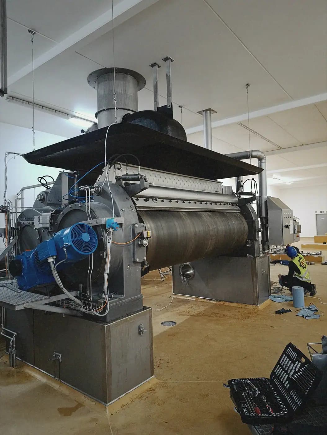 Dismantling a 9-Tonne Drum Dryer from a Concrete Plinth — 3