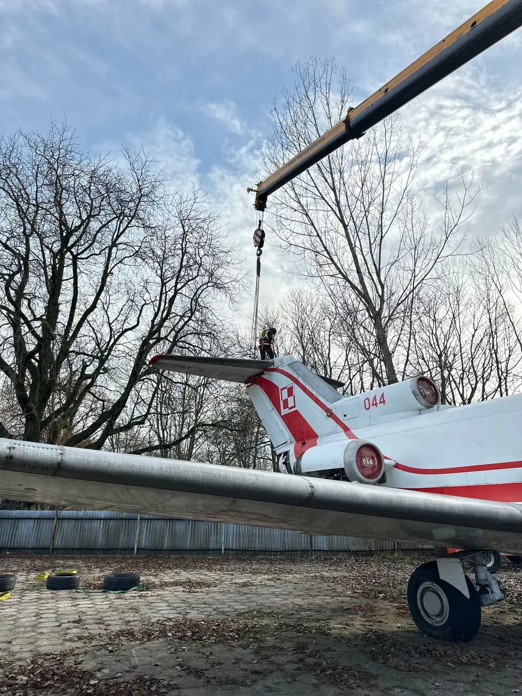 Night Relocation of a YAK-40 Jet Aircraft Across Warsaw — 7