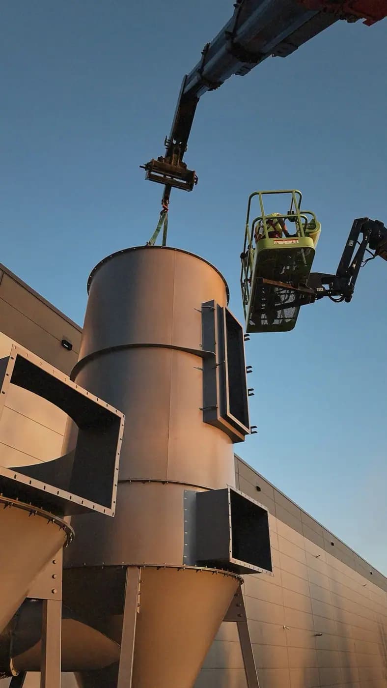From-Scratch Assembly & Commissioning of an Outdoor Dedusting System — 9
